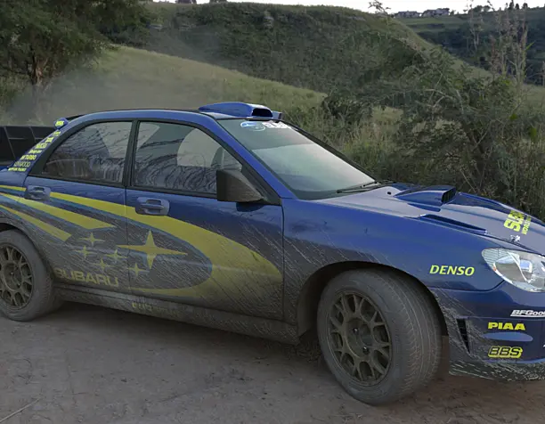 Subaru World Rally Team car