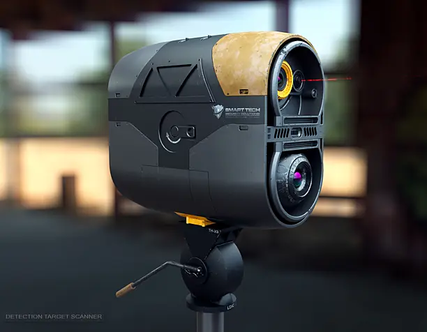 Detection target scanner