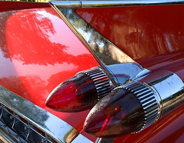 Cadillac de Ville 1958 close-up