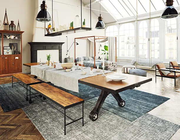 Loft room in Amsterdam.