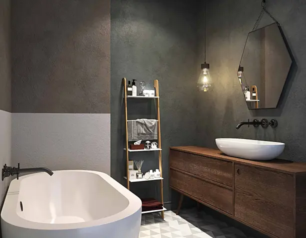 Dark Bathroom