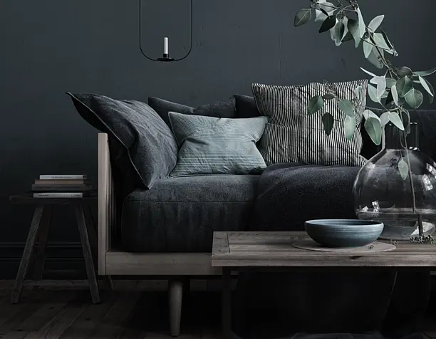 Blue interior