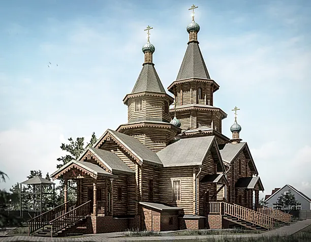 Деревянный храм