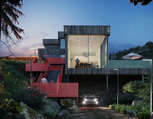 Residential building in Lichtensteig, Switzerland