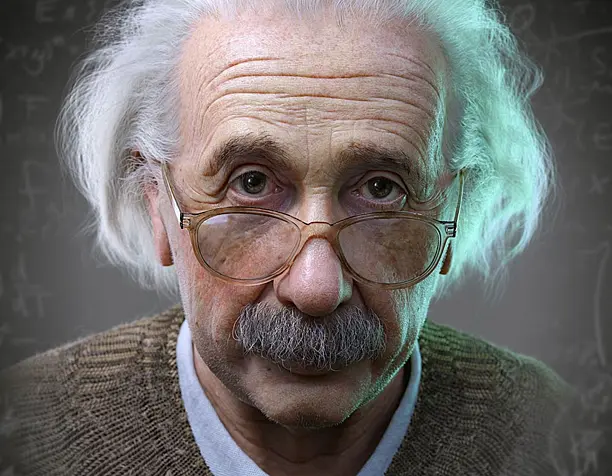 Albert Einstein 3D Portrait