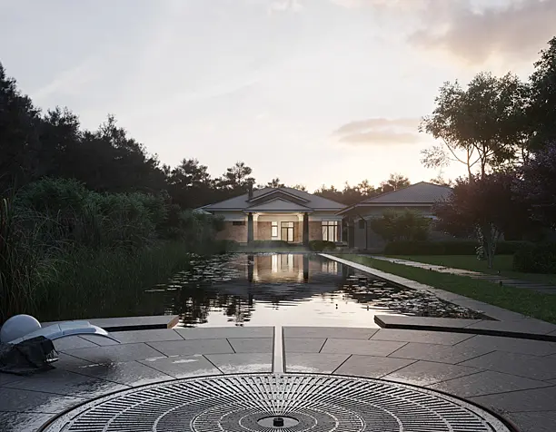Landscape design in the Dnipro region, Ukraine