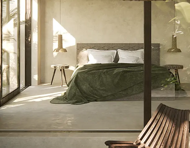 Bedroom in tropic