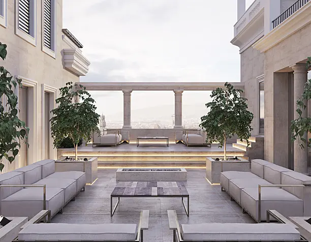 LA VI LLA  SUL PA LAZZO. Render by photo architect Ramon Esteve (сделано по референсу)