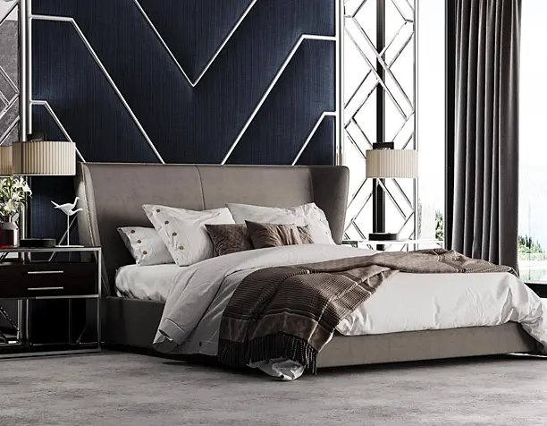 Set of Beds I Спальня I Визуализация кровати для журнала.
