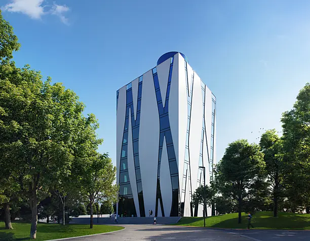Medical Library Oasis HPP Architets + Volker Weuthen, сделано по референсу.