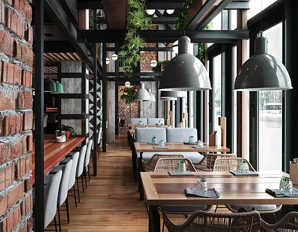 visualization of the restaurant