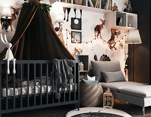 Scandinavian children's room design