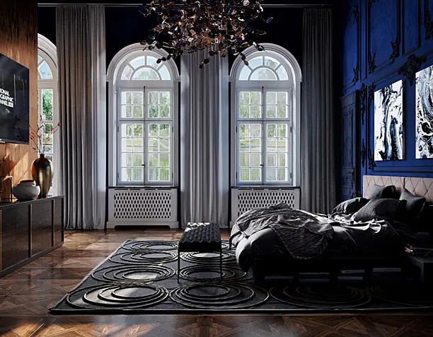 Dark Bedroom