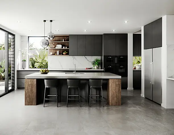 Visualization | Riviera Contemporary House | Kitchen (сделано по референсу)