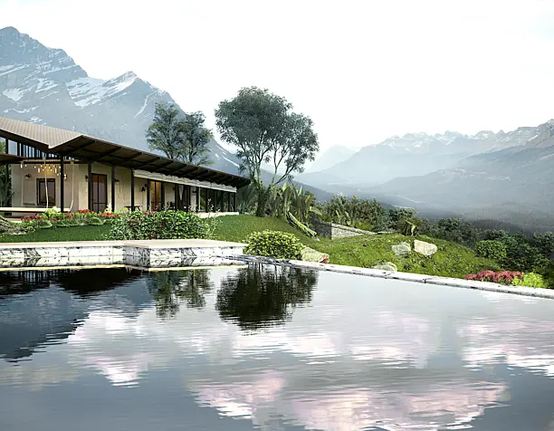 GABION HOUSE (визуализация по референсу)