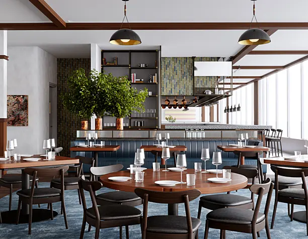Manhattan restaurant (сделано по референсу)