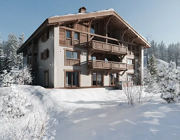 Alpine chalets