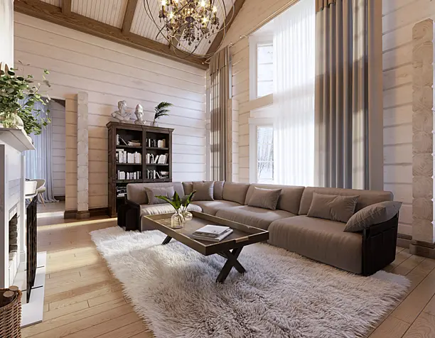 White living room