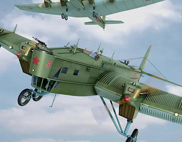 ТБ-3 (4 х М17). Полет