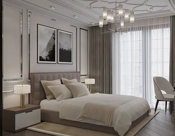 Luxry bedroom interior