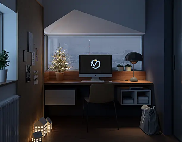 Workspace near the train station