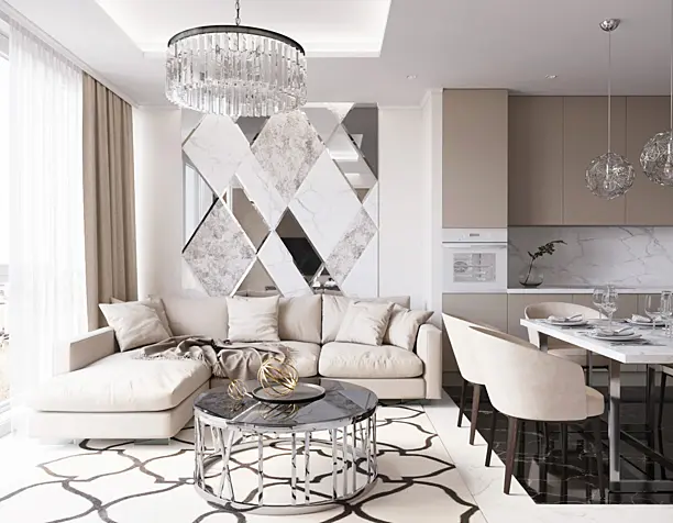 Beige and marble