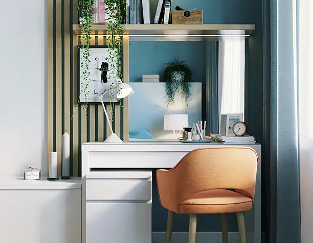 Green Ikea bedroom