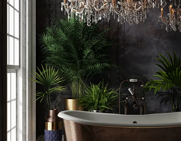 Dark bathroom
