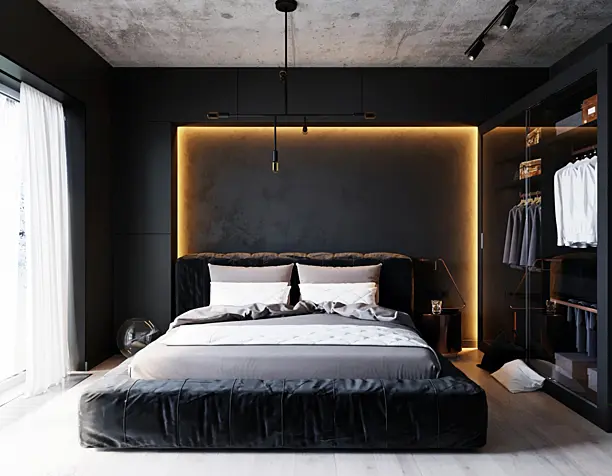 Minimal modern bedroom