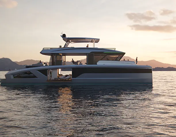 3D visualization - Oasis 80 Superyacht Concept