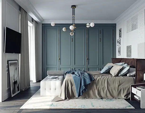 American style bedroom