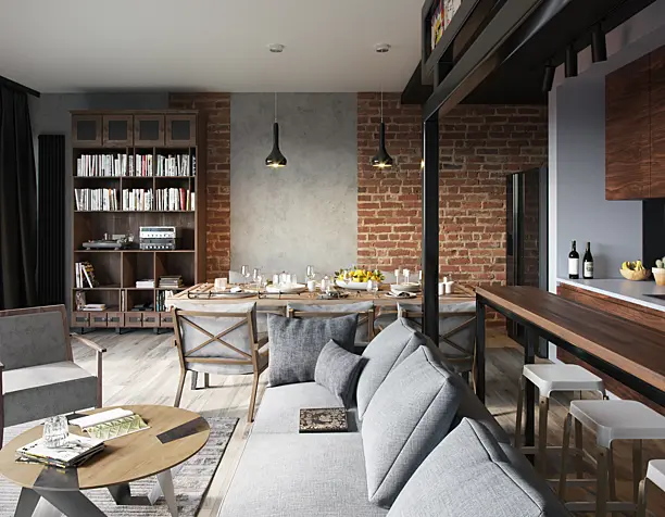 Loft interior (сделано по референсу)