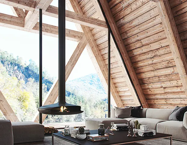 Wood House Interior
