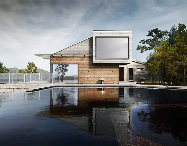 Cabin Straumsnes | Rever & Drage Architects (сделано по референсу)