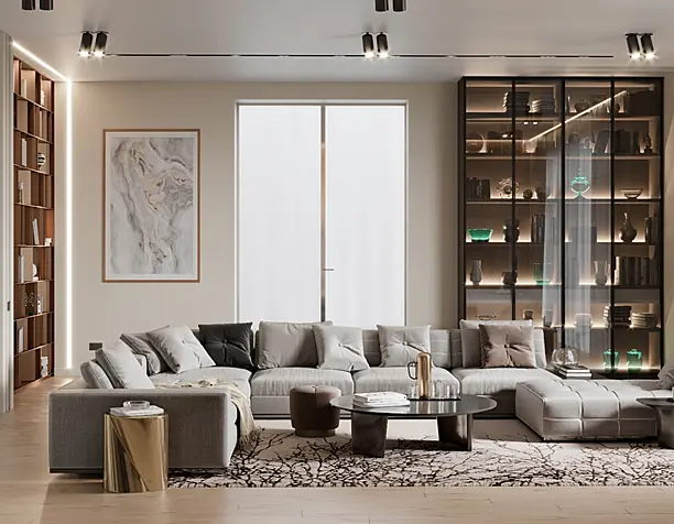 Warm living room