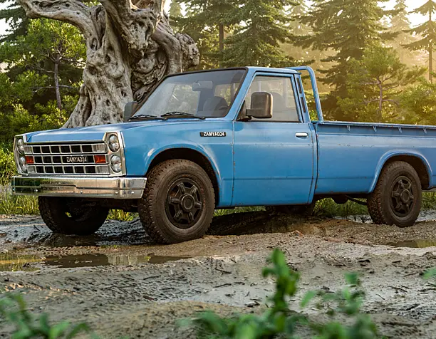 Truck in the forest
