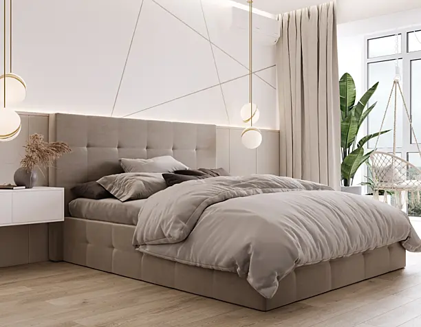 Beige bedroom