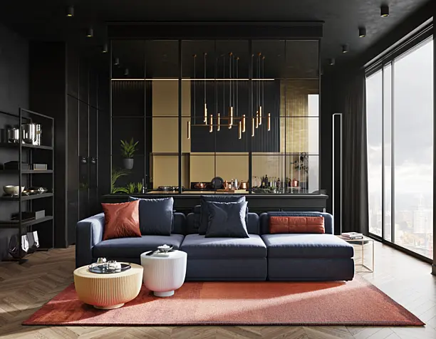 Dark interior (сделано по референсу)