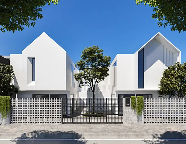 Double white house (сделано по референсу)