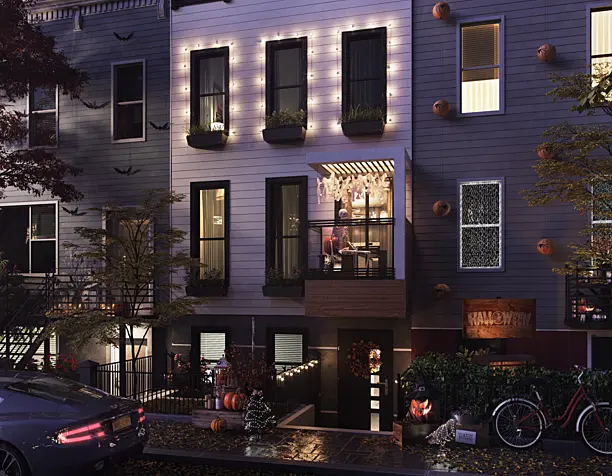 CGI - House on the eve of halloween