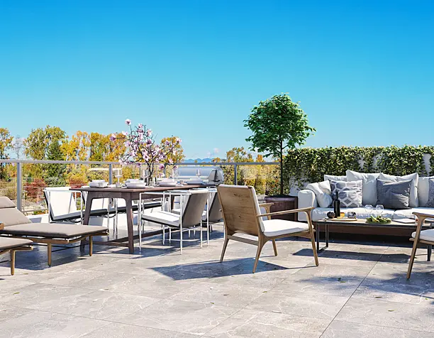 Rooftop patio