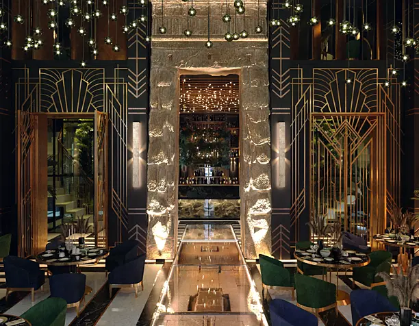 Art-deco restaurant design