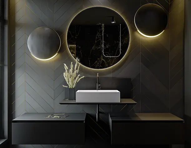 Black&Gold Bathroom / 2019