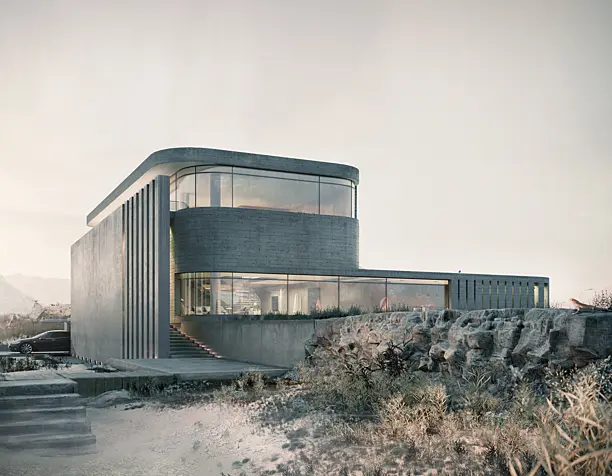 3D visualization of AP "Bunker house". Arizona, Needles, 2019