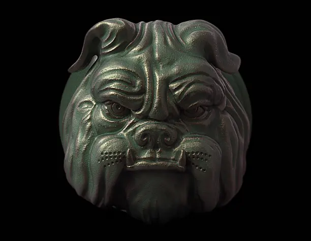Angry bulldog
