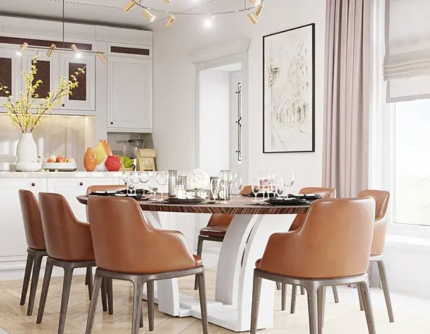 modern classics dining room