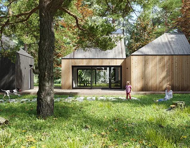 Cottage in the woods (сделано по референсу)