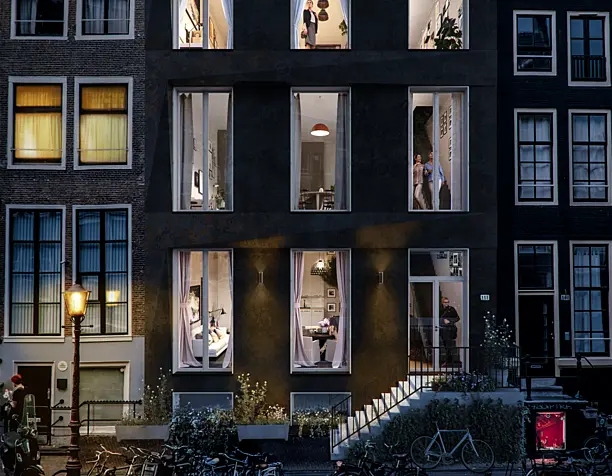 Amsterdam. Facade view.
