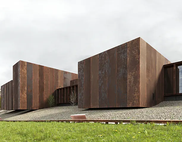 Soulages Museum (Сделано по референсу)