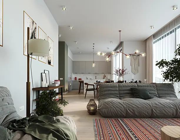 Living room in the house
